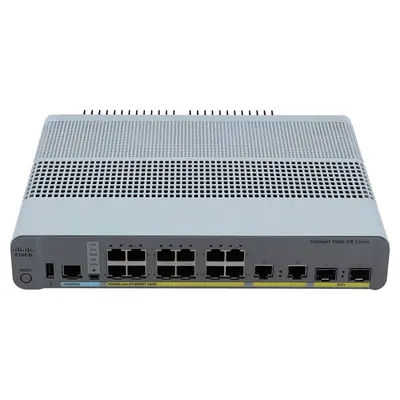 Cisco WS-C3560CX-12PD-RF | Catalyst 3560-CX Series C3560CX-12PD 12 x RJ-45 Ports PoE+ 10/100/1000Base-T + 2 x GE RJ-45 Ports ...