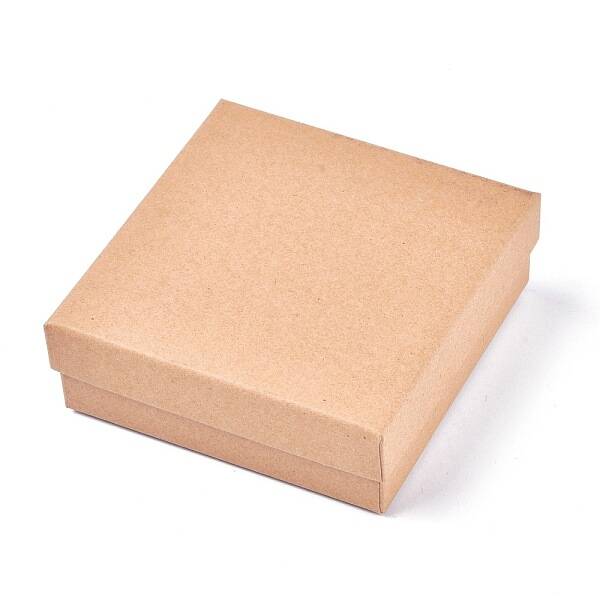 Square Kraft Paper Jewelry Boxes