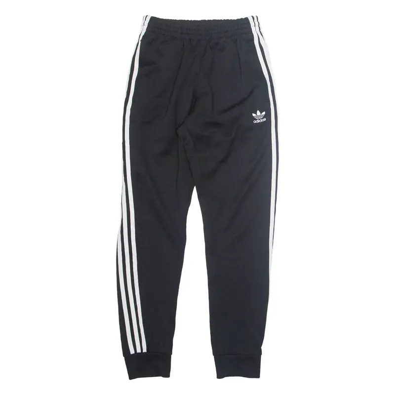 ADIDAS ORIGINALS Mens Track Pants Black Tapered S W24 L29