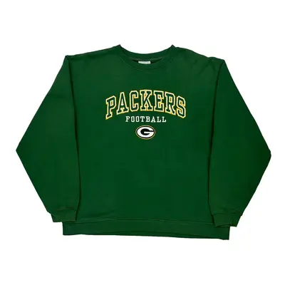 Green Bay Packers Reebok Nfl Sweatshirt - 2XL Green Cotton Blend
