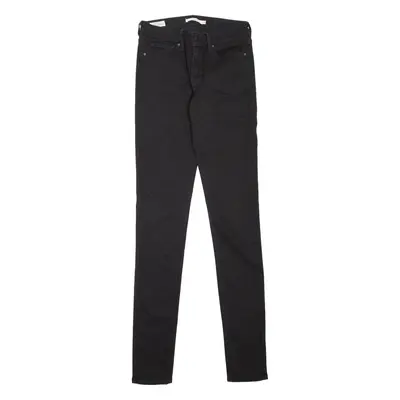 LEVI'S 711 BIG E Womens Jeans Black Slim Skinny W26 L34