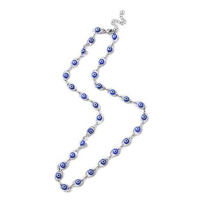 Evil Eye Plastic Link Chain Necklace