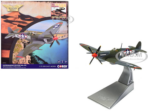 Supermarine Spitfire MkIXC Fighter Aircraft Porky II, Lt Robert Connor, 309th Fighter Squadron, 31st Fighter Group (1943) U...