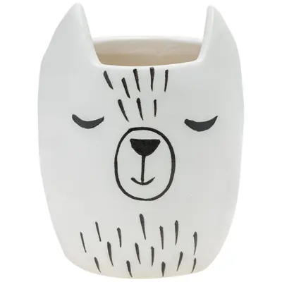 Animal Kingdom Ceramic Planter - Llama