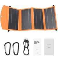 30W Solar Power Charger | Upgraded Foldable Portable Solar Panel with 5V 3A Output for Outdoor, Backpacking | Compatible with...