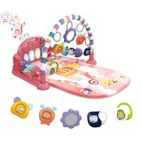 Baby Play Mat Baby Gym,Funny Play Piano Tummy Time Baby Activity Mat with 5 Infant Sensory Baby Toys, Music and Lights Boy & ...