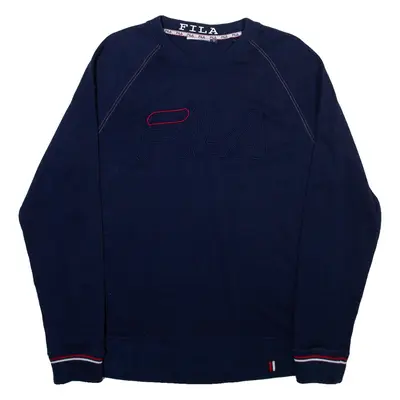 FILA Mens Sweatshirt Blue L