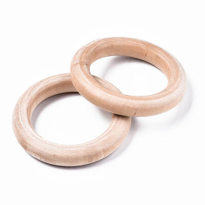 Unfinished Wood Linking Rings
