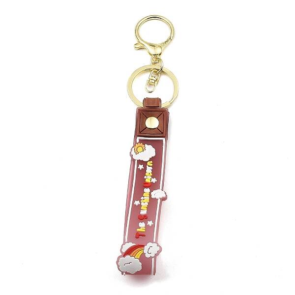 Cloud PVC Rope Keychains