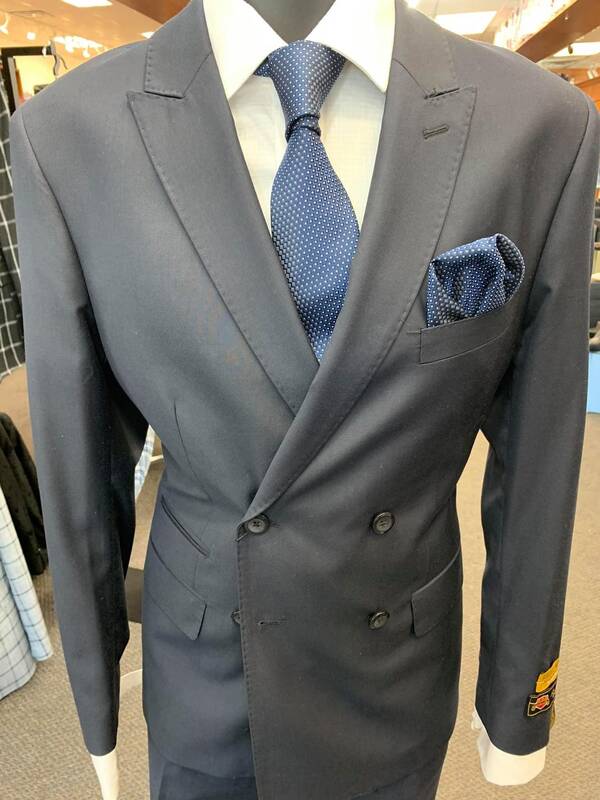 DB-Slim Solid Navy - Wholesale Mens Suits - Wholesale Suits