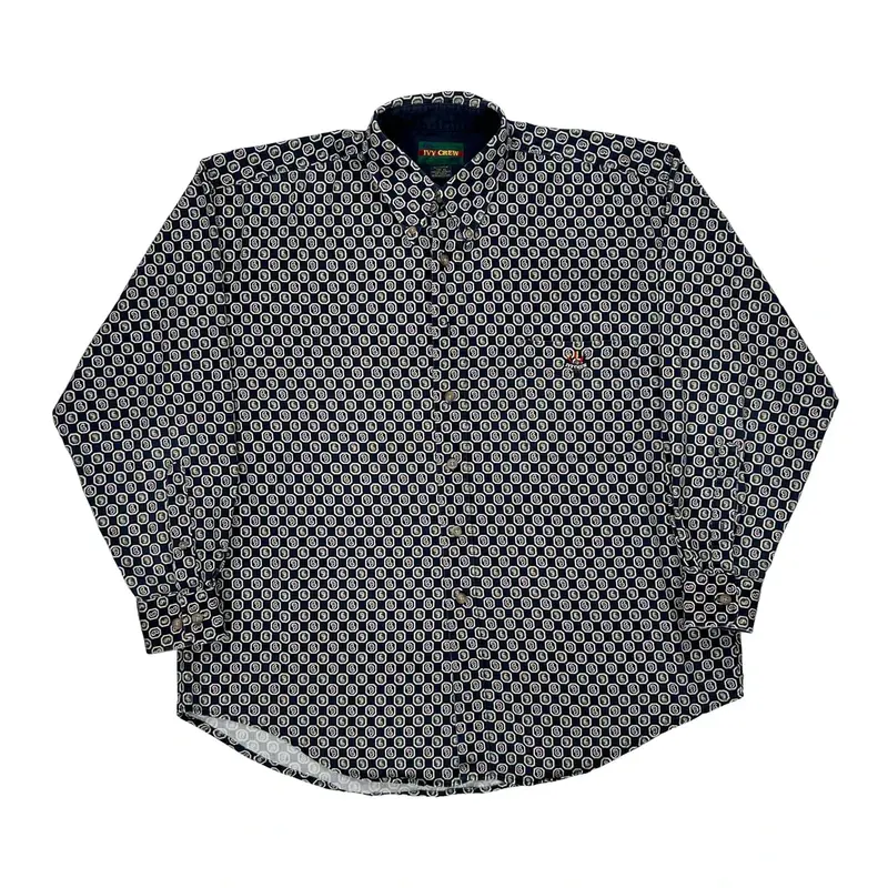 Ivy Crew Graphic Shirt - XL Blue Cotton