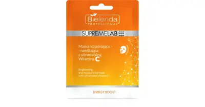 Bielenda Professional Supremelab Energy Boost Brightening Face Mask in Fabric with Vitamin C