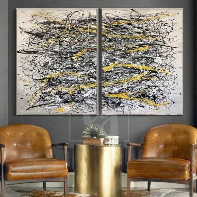 Large Original Painting On Canvas Painting Set Colorful Art Acrylic Painting Canvas | INTERTWINING FATE