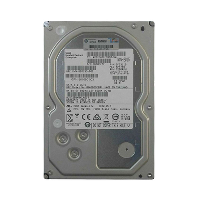 861680-003 HP 4TB 6Gb/s SATA 7200 3.5-Inch Hard Drive