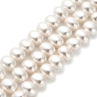 Electroplated Shell Pearl Beads Strands