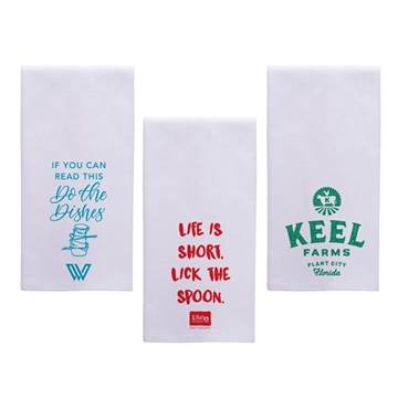 50 Promotional Flour Sack Tea Towel - Cotton & Machine Washable