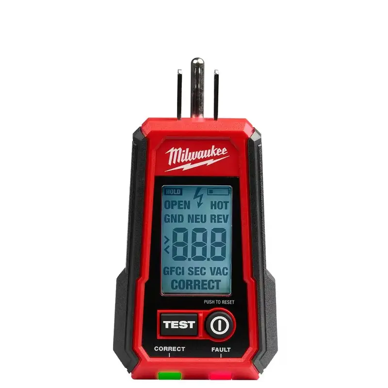 MILWAUKEE Digital GFCI Receptacle Tester 2224-20
