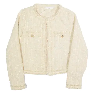 DAPHNIA Womens Blazer Jacket Cream S