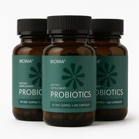 Bioma Probiotics Dietary Supplement 60 Capsules - 30-Day Supply for Gut Health & Digestion Support - Healthcare, Fitness Edib...