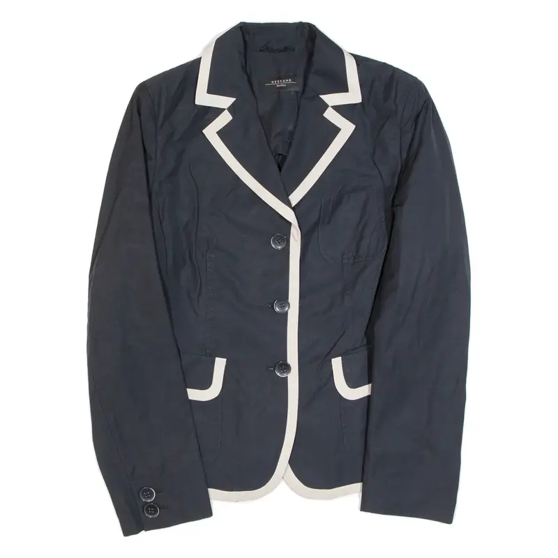 MAX MARA WEEKEND Womens Blazer Jacket Blue S