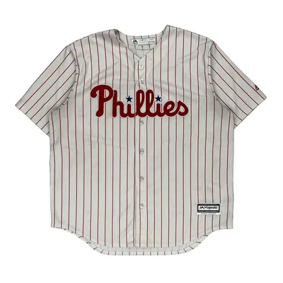 Philadelphia Phillies Majestic Mlb Jersey - XL White Polyester