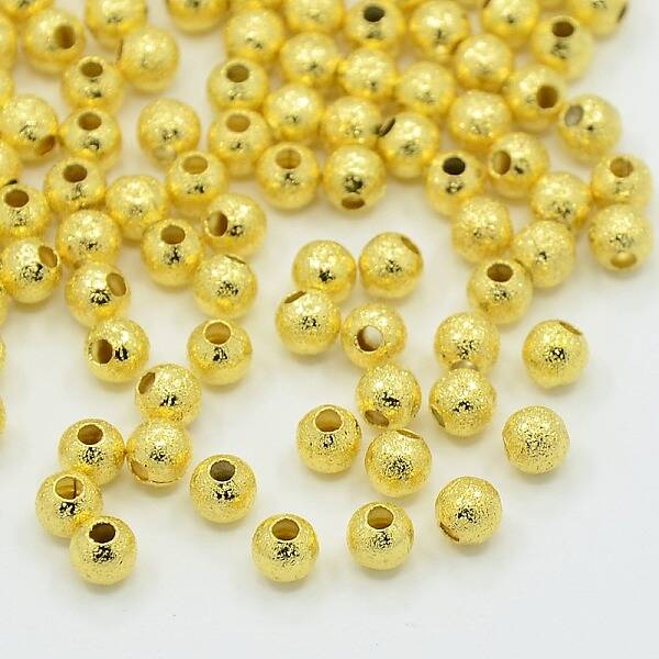 Brass Textured Beads