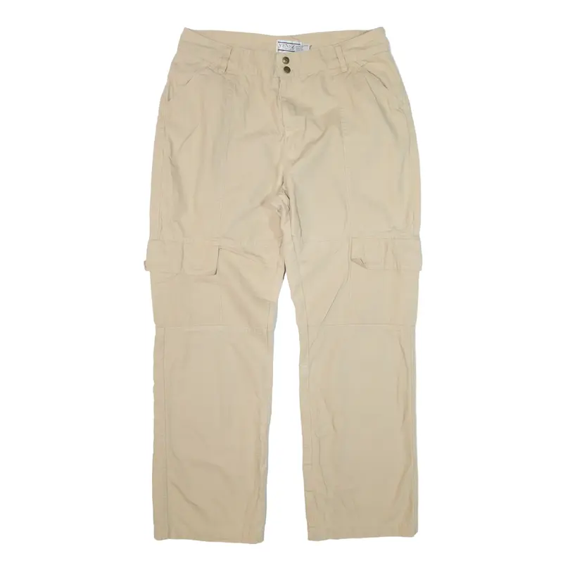 VENIZIA Cargo Trousers Beige Regular Straight Womens W34 L29