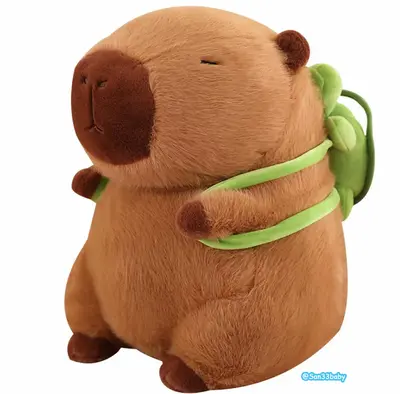 Summer Capybara Plush Toy - Cute Simulation Stuffed Animal for Home Sofa & Bed DecorationSummer Capybara Plush Toy, Cute Simu...