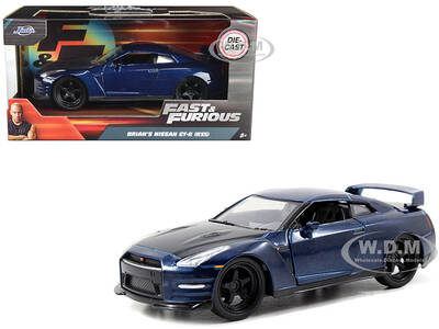 Brians Nissan GT-R R35 Blue with Carbon Hood \