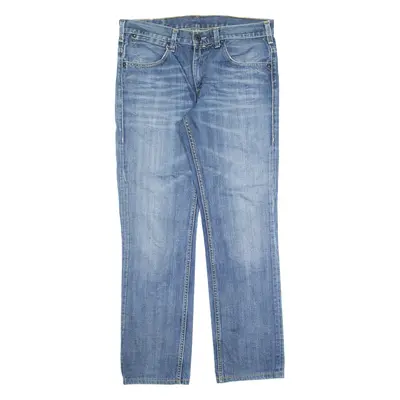 LEVI'S Womens Jeans Blue Slim Straight Stone Wash W33 L29