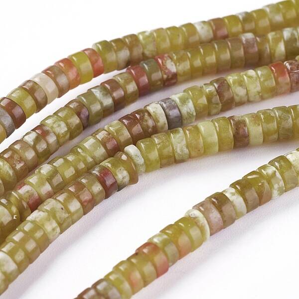 Natural Serpentine Jade Beads Strands