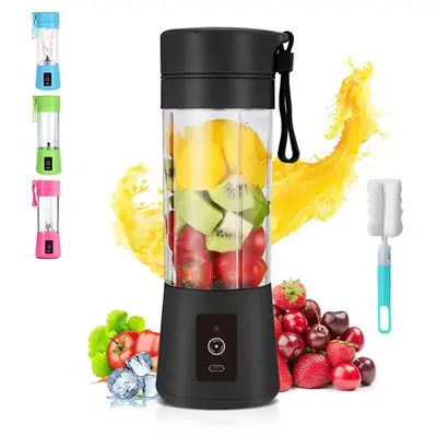 Portable Blender, USB Rechargeable 380ML Juicer Cup, Fruit & Vegetable Blender, Household Kitchen Appliances for Home Use