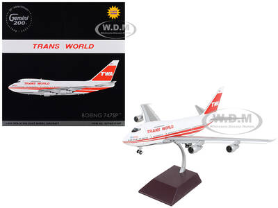 Boeing 747SP Commercial Aircraft with Flaps Down \