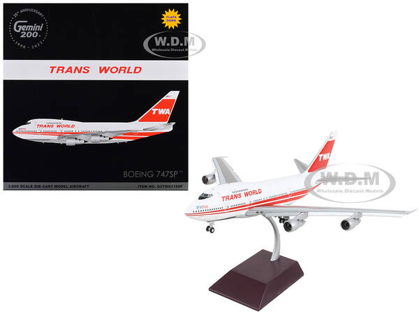 Boeing 747SP Commercial Aircraft with Flaps Down \
