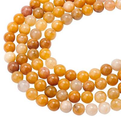 Natural Topaz Jade Bead Strands