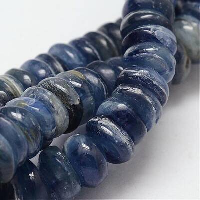 Rondelle Natural Kyanite/Cyanite/Disthene Bead Strands