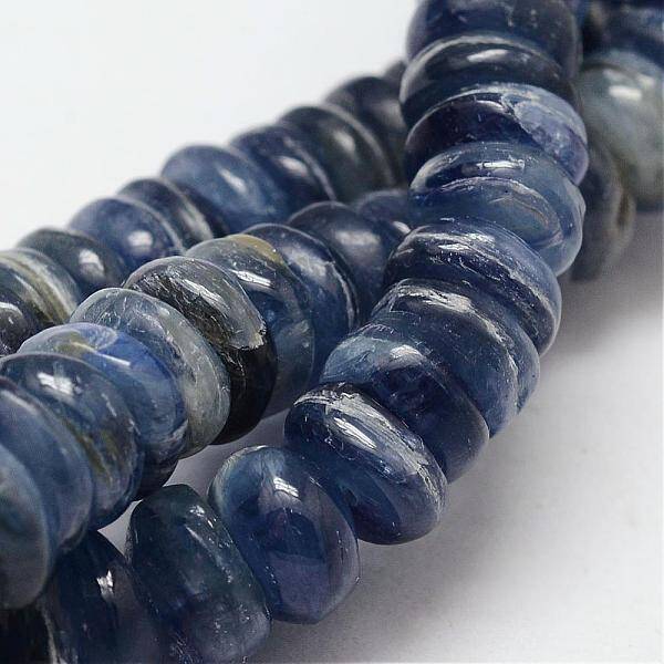 Rondelle Natural Kyanite/Cyanite/Disthene Bead Strands