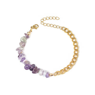 Natural Amethyst Beaded Bracelets