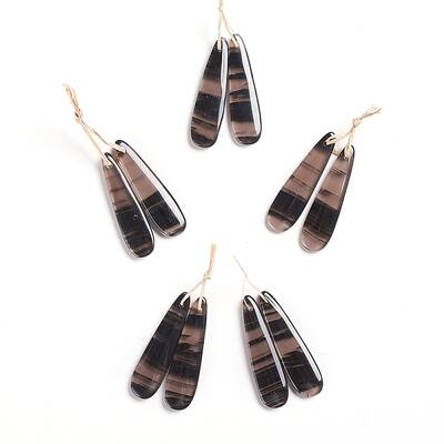 Natural Obsidian Pendants