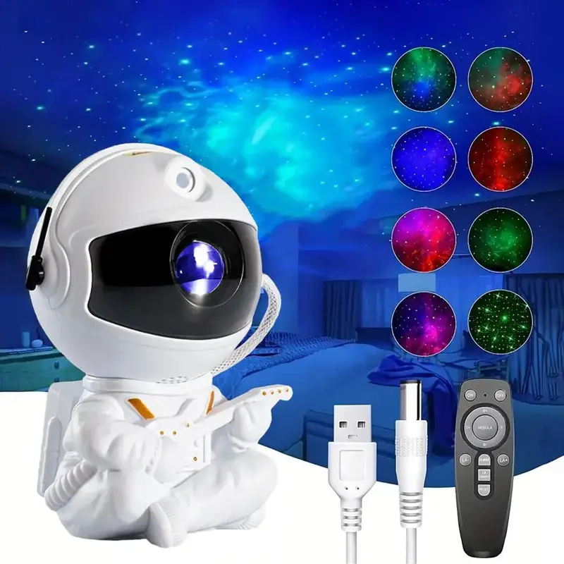 Astronaut Star Design Night Light, USB Powered Desktop Starry Sky Light, Decorative Light For Home Bedroom, Living Room & Kid...