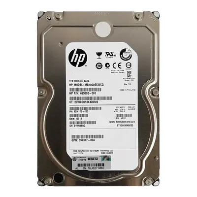 695502-001 HP 1TB 3Gb/s SATA 7200 3.5-Inch Hard Drive