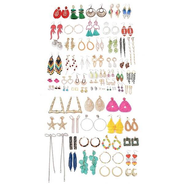 Brass & Alloy Dangle Earrings Kit