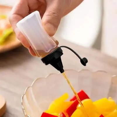 4pcs Small Ketchup Bottle, Portable Seasoning Bottle, Mini Condiment Bottle, Sauce Squeeze Bottle, Seasoning Squeeze Bottle f...