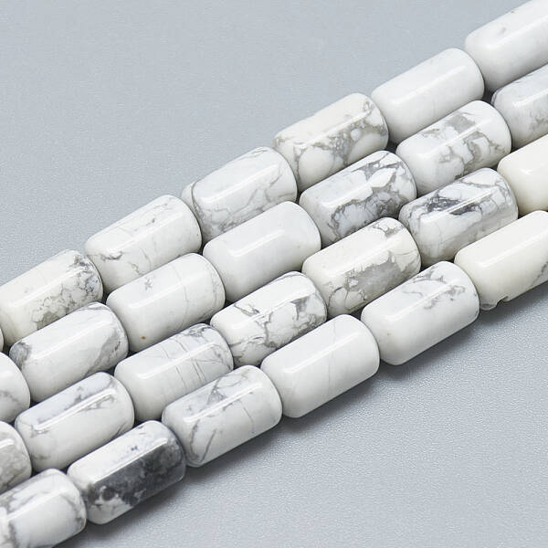 Natural Howlite Bead Strands