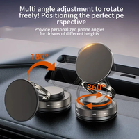 Magnetic Car Phone Holder Compatible with Magsafe, 360 Rotatable Vacuum Suction Cup Car Mount Dashboard, Magnet Cell Phone Ho...