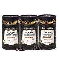 3 Packs of BetterAlt GOLD+ Shilajit Resin Gummies | With Ashwagandha & Safed Musli | Helps Improve Gym Performance | Lab-Test...