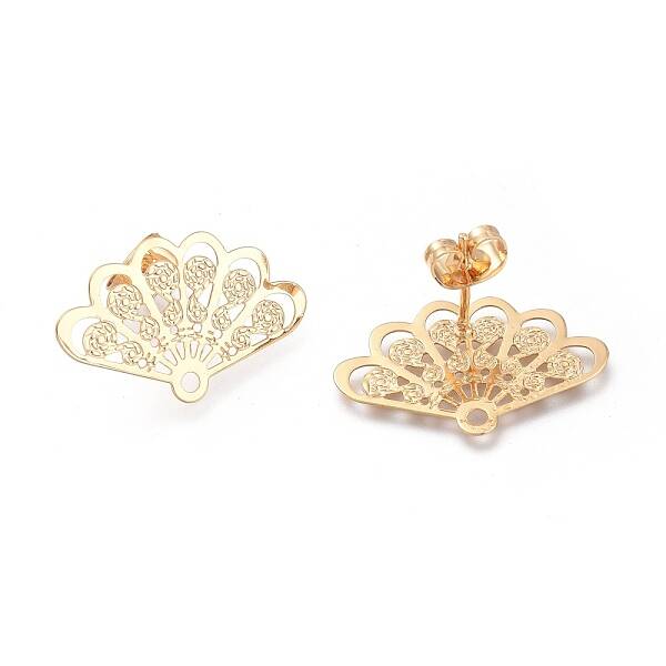 Brass Stud Earring Findings
