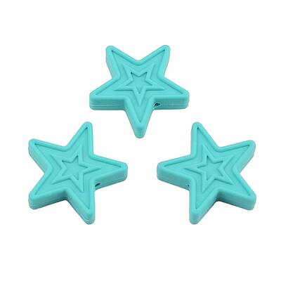 Star Food Grade Silicone Beads