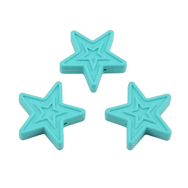 Star Food Grade Silicone Beads