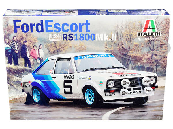 Skill 2 Model Kit Ford Escort RS 1800 Mk.II #5 Rallye Monte Carlo (1979) 1/24 Scale Model by Italeri